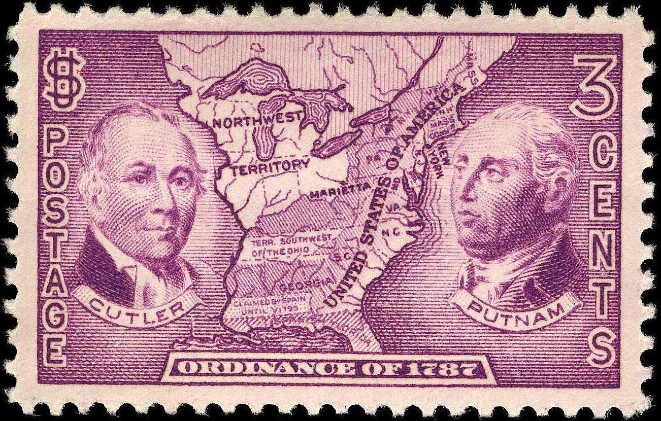 Commemorative image of the 1785 Land Ordinance