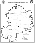 ODF Elliott Forest Subbasins Map