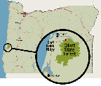 Elliott State Forest, Oregon Locational Map
