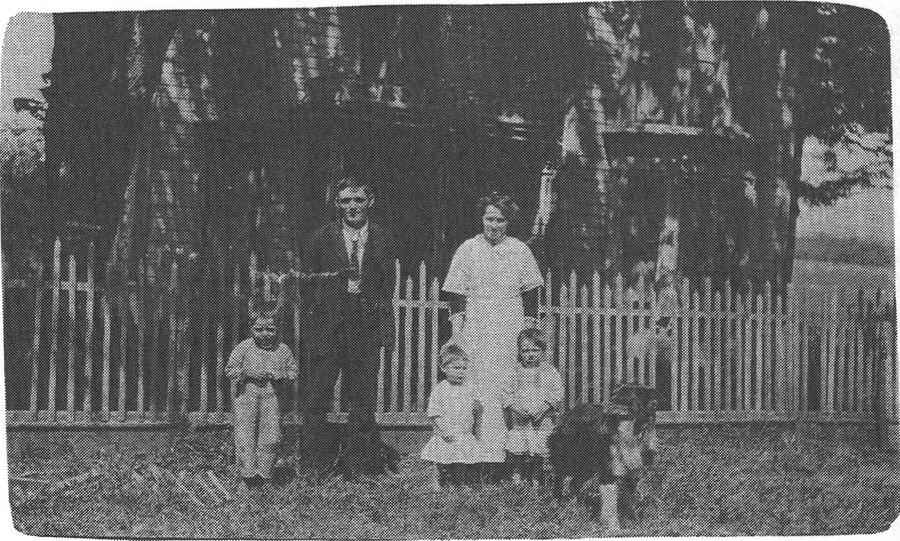John Jacob "Jake" Rohner (pictured as a young child) with his parents and siblings Nellie and Sam Rohner, as printed in Monograph #05