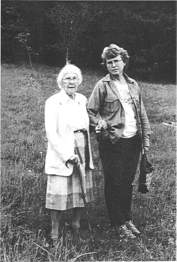 Bessie Murphy with her friend, Frances Stilwell, as printed in Monograph #11